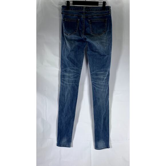 UNIQLO Women's Dark Blue Skinny Denim Straight-Leg Regular-Fit Jean SZ 24X33 - Picture 2 of 8